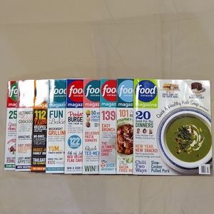 Food Network Magazines, 9 in lot - 2015